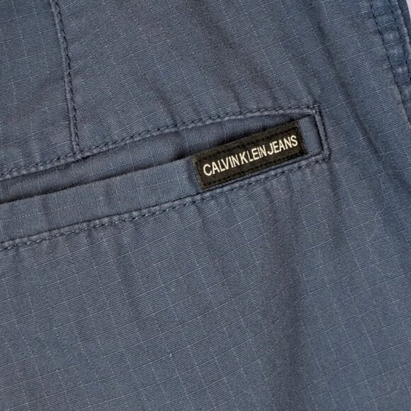 Calvin Klein Jeans Blue Cargo Shorts - Picture 3 of 5